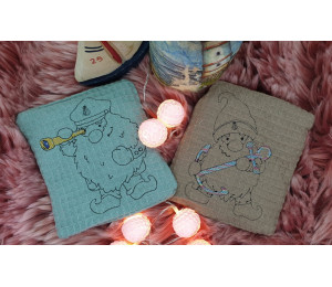 Stickdatei - 10 Seebär Gnome